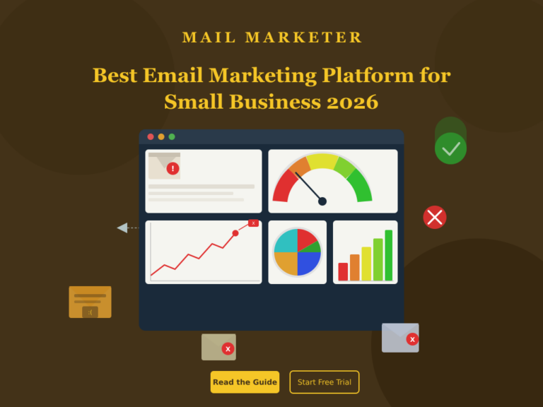 Mail Marketer dashboard showing email performance analytics and campaign insights for small businesses in 2026
